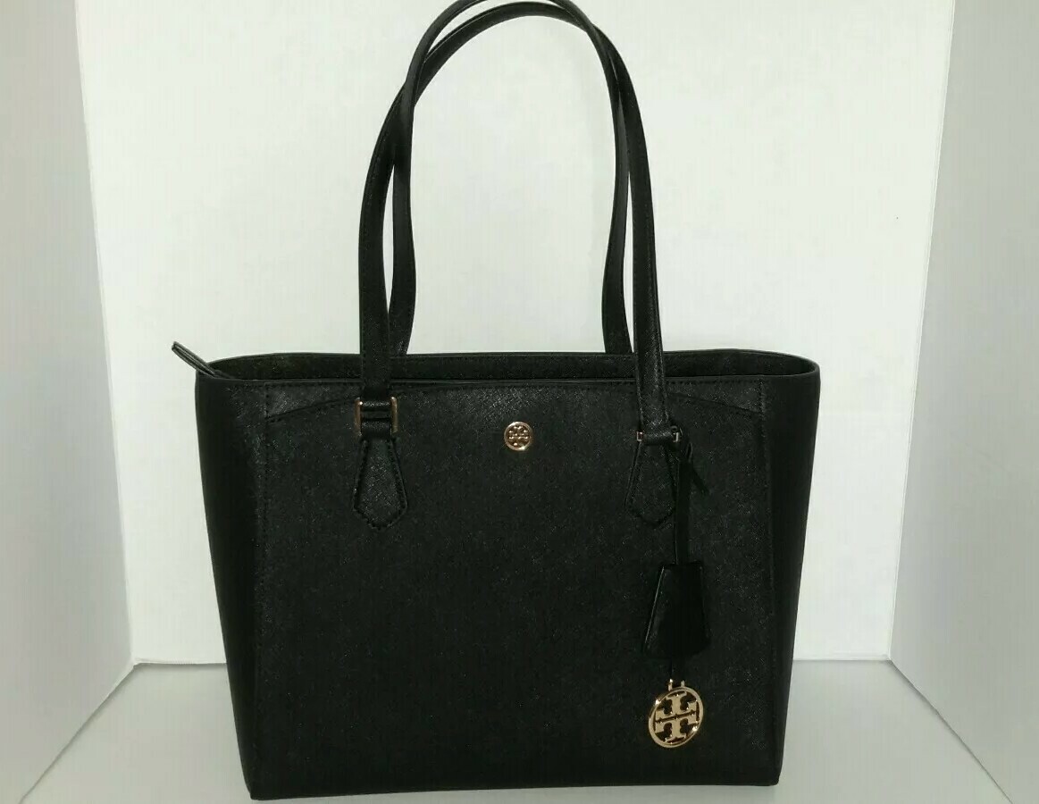 Tory Burch Small Robinson Leather Tote | eBay