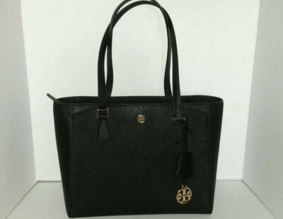 Tory Burch Small Robinson Leather Tote | eBay
