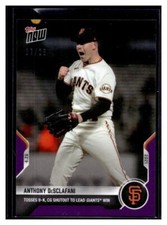 2021 Topps Now #136 Anthony DeSclafani Purple Parallel Card #d 7/25