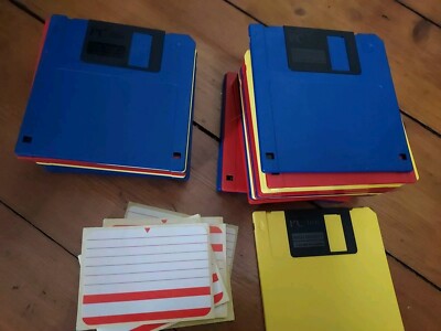   SINGLE FLOPPY DISK 3,5 Zoll 1,44 MB Computer Disketten PC Mac Alt Retro Neu 