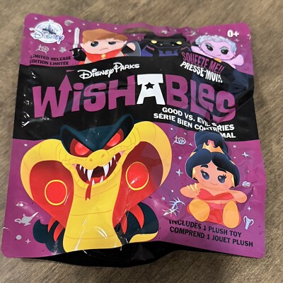 D23 Expo Disney Parks Wishables Plush Good Vs Evil Blind Bag Limited Release NEW