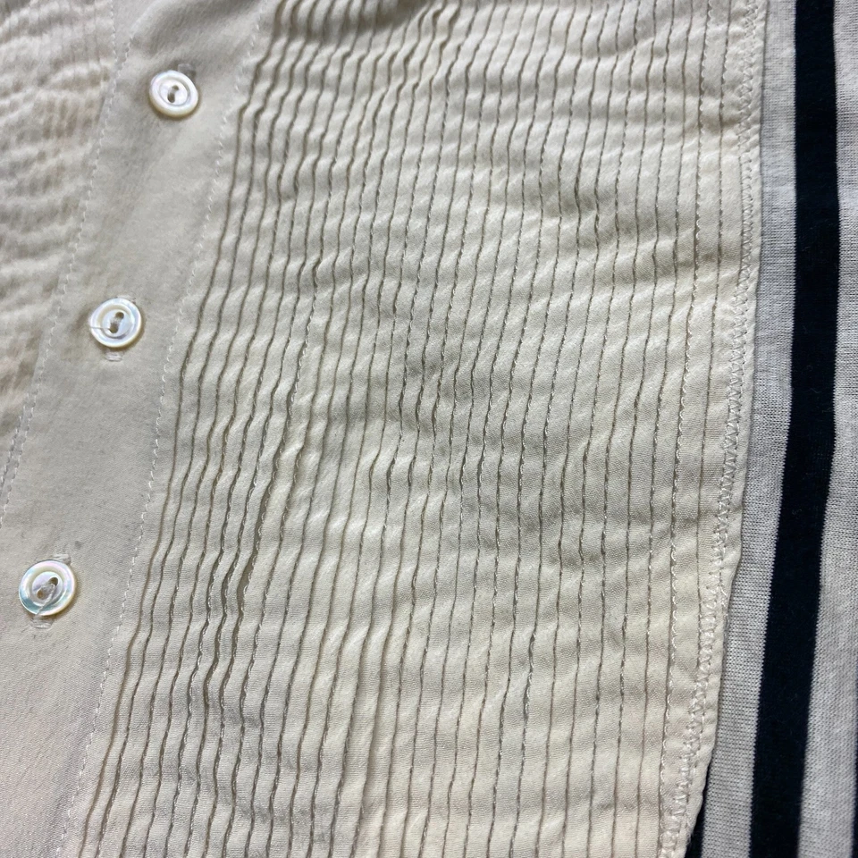 Ralph Lauren Camisa Mujer S Pequeña Púrpura Etiqueta Esmoquin Blusa Rayas Diseñador Foto 4 de 4