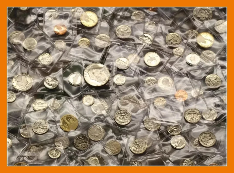 ESTATE LOT SALE ~ US GEM PROOF MINT COINS ~ DOLLARS HALVES CENTS 1960-2010 - Image 3 of 4
