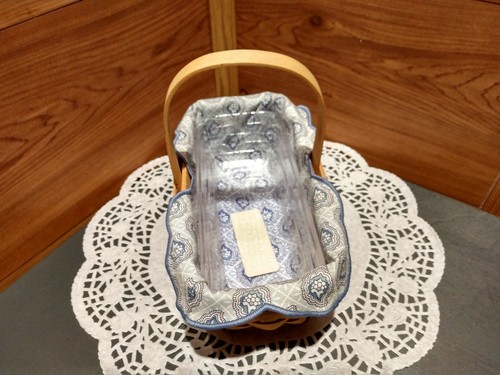 LONGABERGER® 2000 ED. 7" AMERICAN CANCER SOCIETY BASKET W/LINER, CLEAR PROTECTOR - Picture 5 of 7