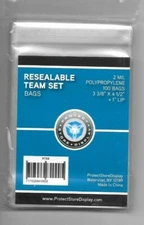 500 TEAM SET BAGS ARCHIVAL SAFE BRAND NEW FACTORY SEALED FREE SHIPPING