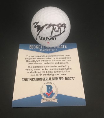 KJ CHOI SIGNED AUTO PGA GOLF BALL BAS BECKETT COA 3