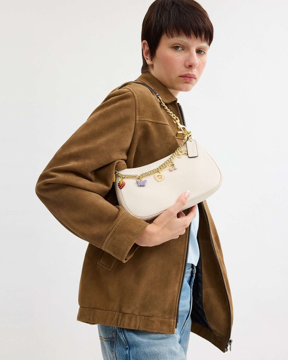 Coach Gold Motif Extension Swagger Chain With Charms Limited