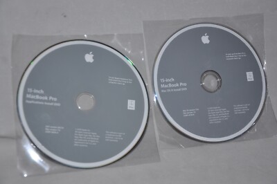 NEW MacBook Pro 15 original DVD not burnt OS X 10.6.x Snow Leopard Application