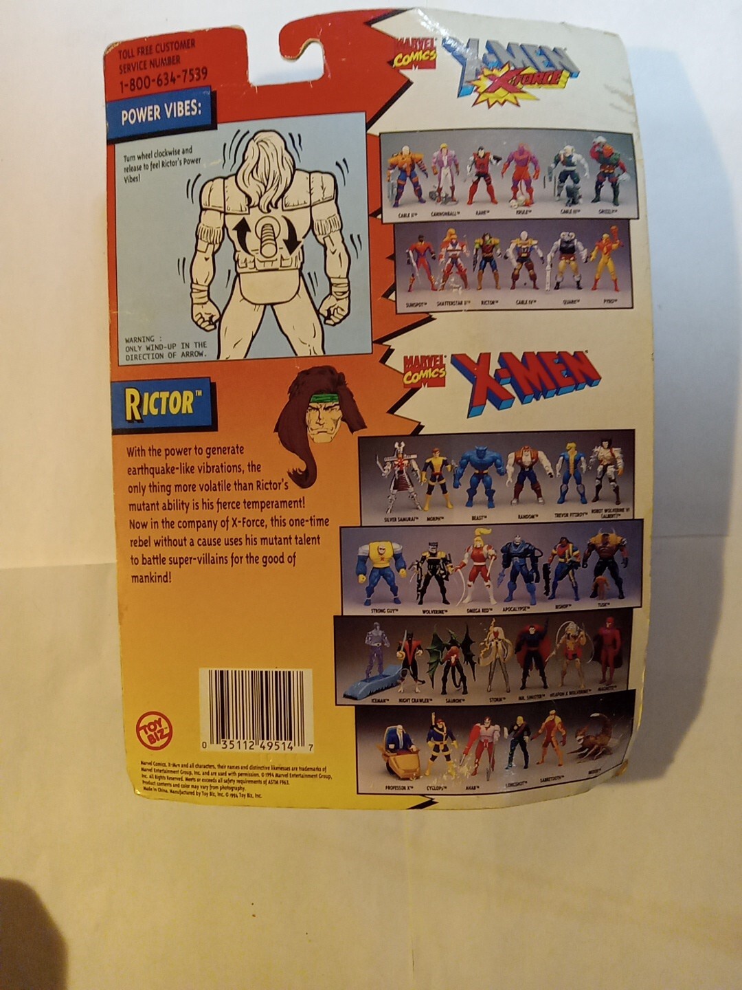 LOT #10 ACTION FIGURES TOYS TOY BIZ X-MEN X-FORCE LOT OF 3 NEW PACKAGES ROUGH  