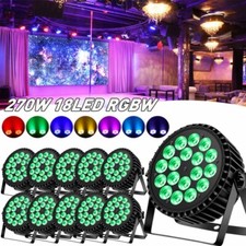 270W 18LED PAR Lights RGBW Stage Lighting DMX DJ Disco Party Xmas Bar Light Case