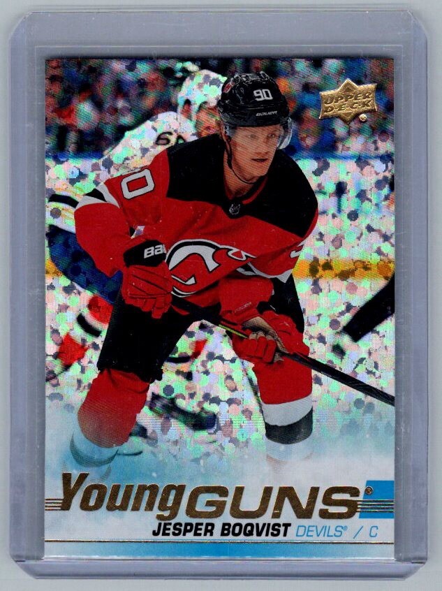 2019-20 Upper Deck Jesper Boqvist Young Guns Speckled Rainbow Foil #233