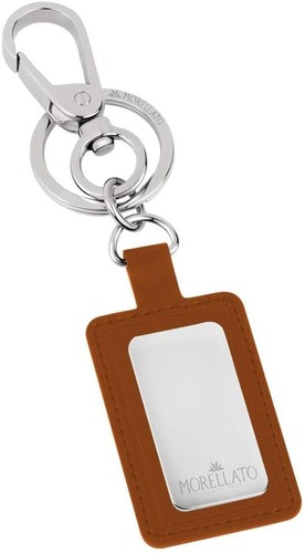 Morellato Prestige Herren Schlüsselanhänger aus Leder und Stahl Made In Italy SU0718 - Bild 1 von 2