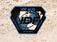 PVC PATCH STEYR AUG IDF INDEPENDENT DEFENSE FORCES MADE IN USA TACTICAL MORALE