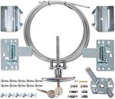 Universal Garage Door Lock Kit w/ Spring Latch and Keyed Handle -Full Kit US