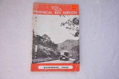 Sommer 1949 Ausgabe Irish Ireland Provincial Bus Fahrplan Dublin Cork Limerick