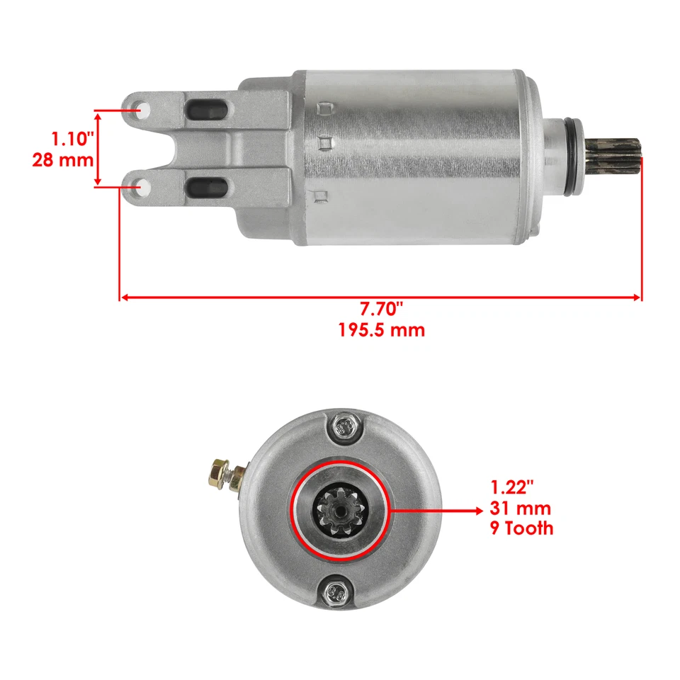 Стартер для двигателя John Deere Buck 500 4-Tec Rotax C420-296-125 C420296125 - Изображение 2 из 4