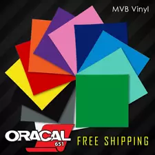 12" x 12" ORACAL 651 Vinyl Sheets | Silhouette Cricut Craft 056 091 090 404 070