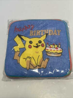12  Pikachu  Towels Cotton Washcloths 7 1/2  X 7 1/inches