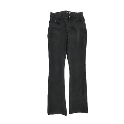 Lee Regular Fit Bootcut Mid Rise Women's size 6 Black Denim Jeans