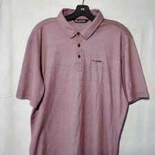 Travis Mathew Polo Shirt Mens XL Extra Large Athletic Purple Short Sleeve