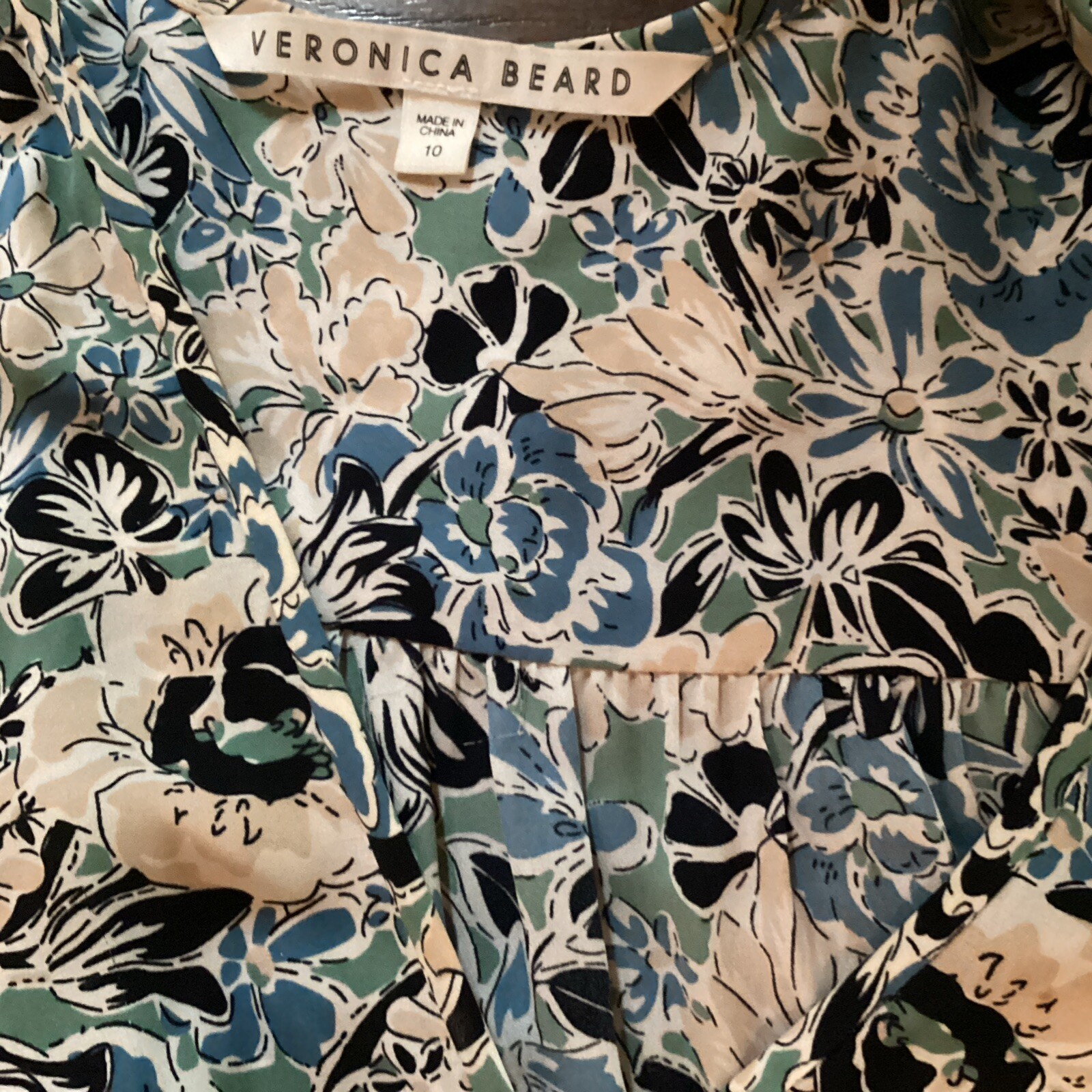 Veronica Beard Pristine Mini Blue Riggins Silk Dr… - image 3