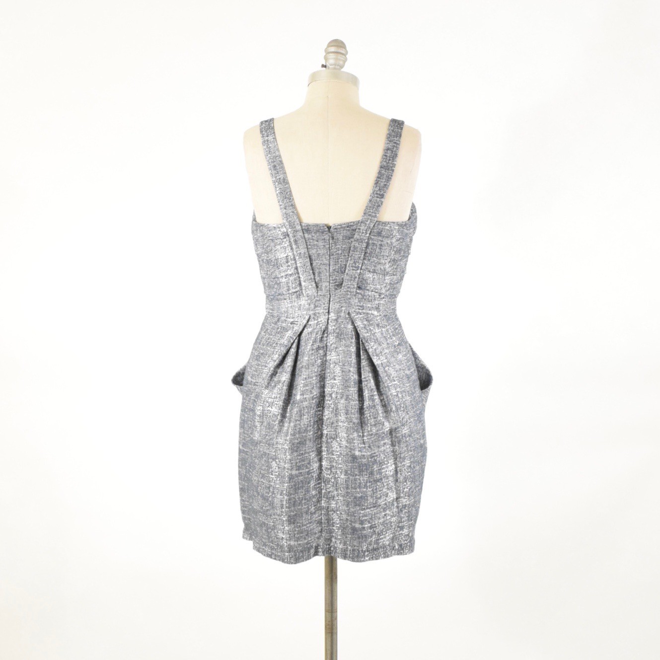 BCBGeneration Dress 2 Silver Pattern Sweetheart N… - image 5