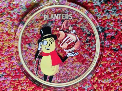 Planters MR. PEANUT "Monocle" Acrylic 4" x 4" Christmas Ornament - Picture 3 of 3