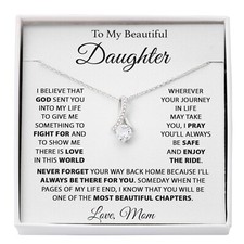 To My Daughter Necklace, Daughter Mother Necklace, Daughter Gift From Mom