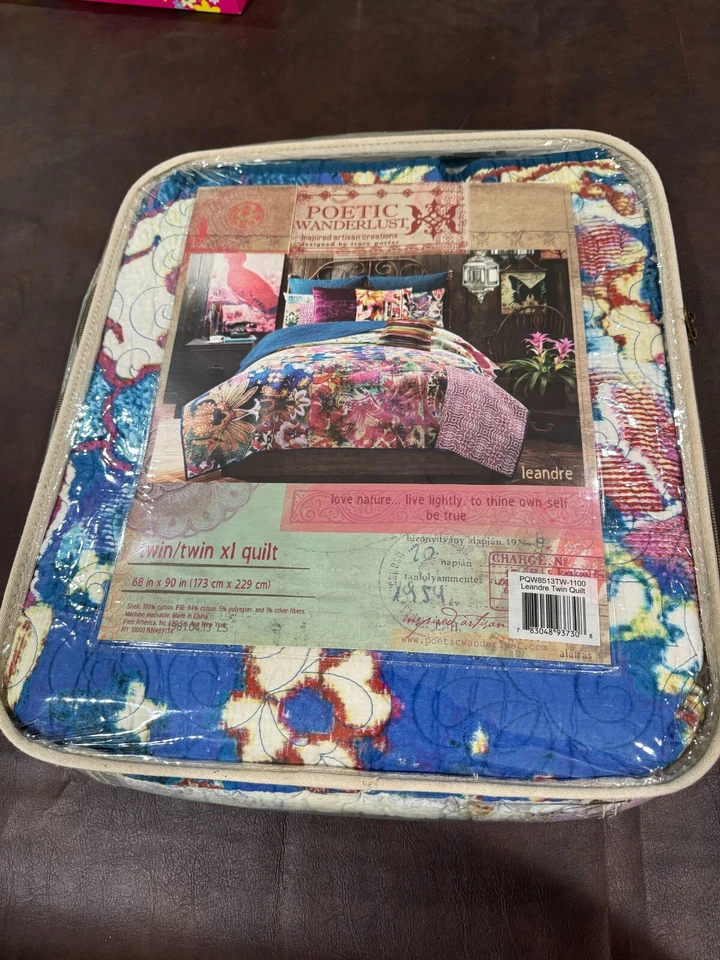 Edredón Tracy Porter Poetic Wanderlust Leandre BOHO Twin/Twin XL - Difícil de encontrar Foto 4 de 4