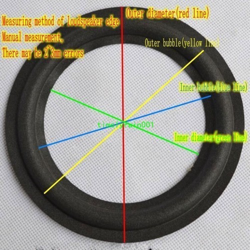 1pcs 6.5/7.5/8 " inch Speaker Surround Foam Edge For JBL HiFi Audio Repair Part - Picture 6 of 11