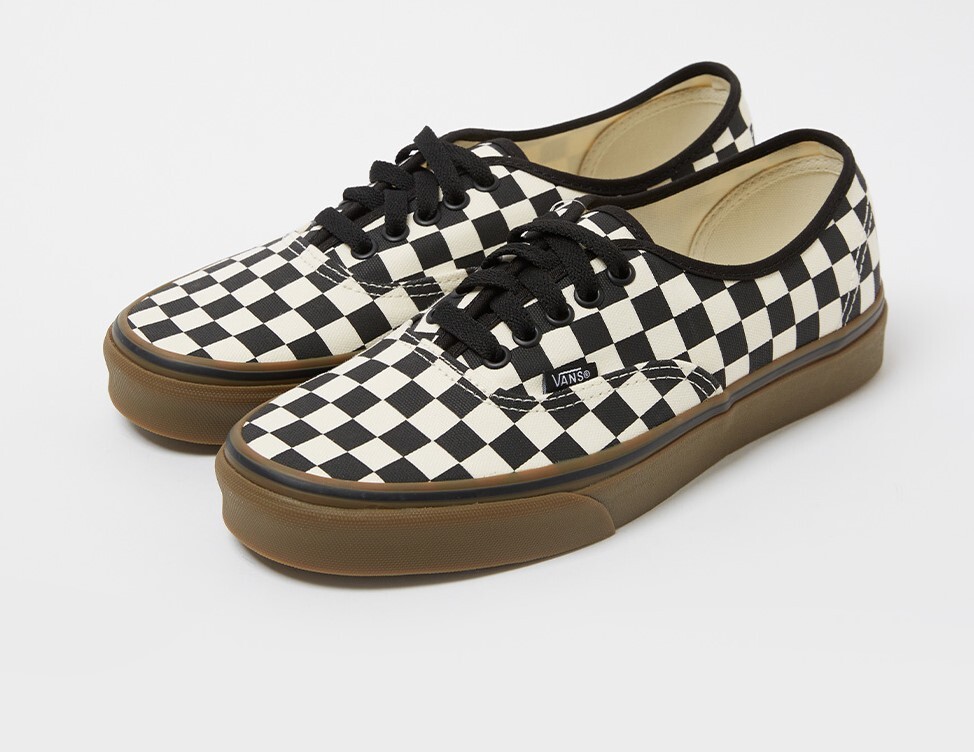 Size 9 - VANS Authentic Checkerboard - Black Gum for sale Size 9 - VANS Authentic Checkerboard - Black Gum for sale