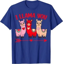 I Llama You Cute Alpaca Lover Couple Valentine's Day Unisex T-Shirt