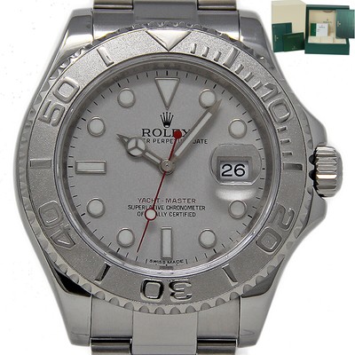 Rolex NEW Yacht-Master 116622 Steel Platinum 40mm Factory Waranty 2020 #1992-1