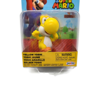 Super Mario Yellow Yoshi Action Figure Nintendo 2.75