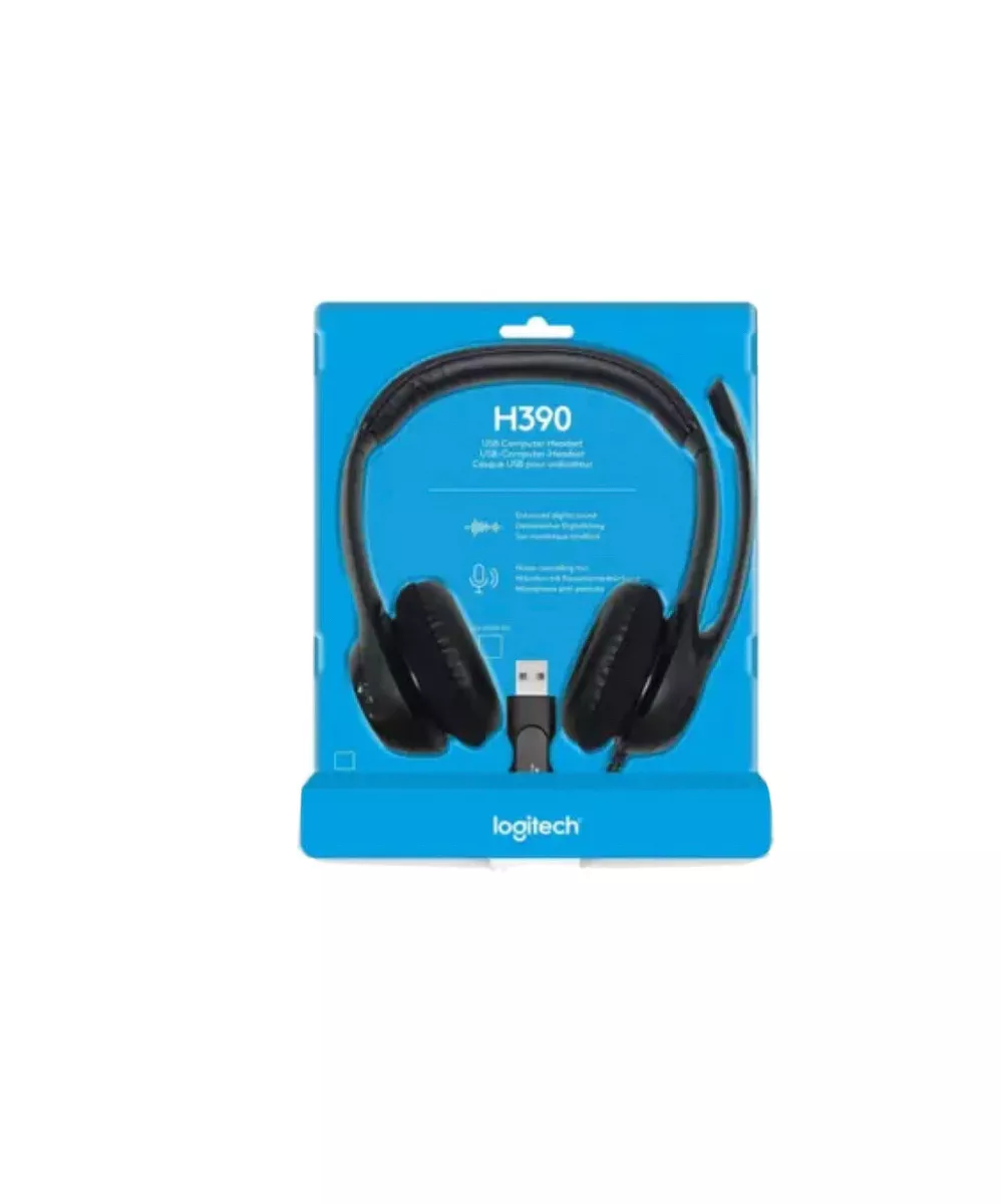 Logitech H390 USB Headset with Noise Canceling Microphone