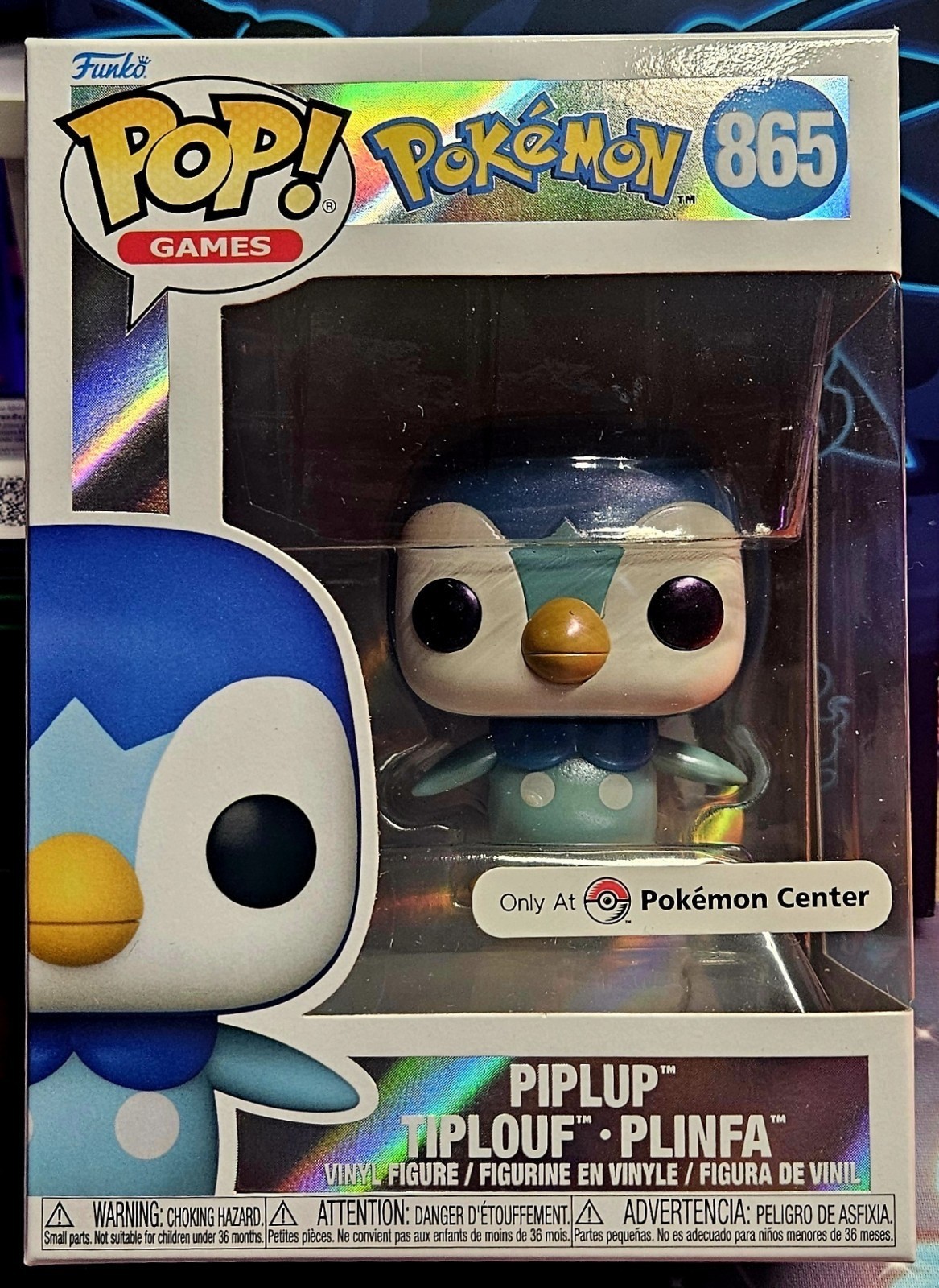 Funko Pop! Pokemon Center Pearlescent Piplup 865