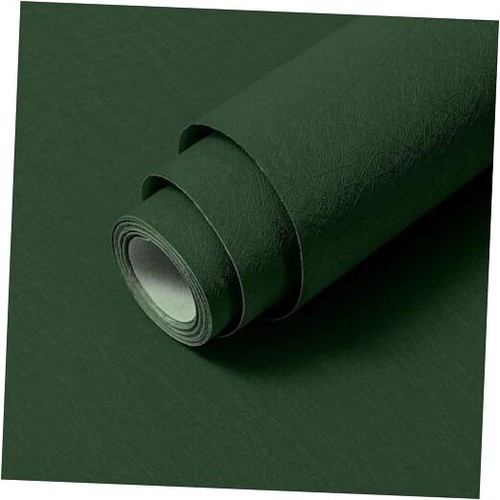 23.6" X 196.8" Peel and Stick Wallpaper Removable 23.6in X 196.8in Dark Green
