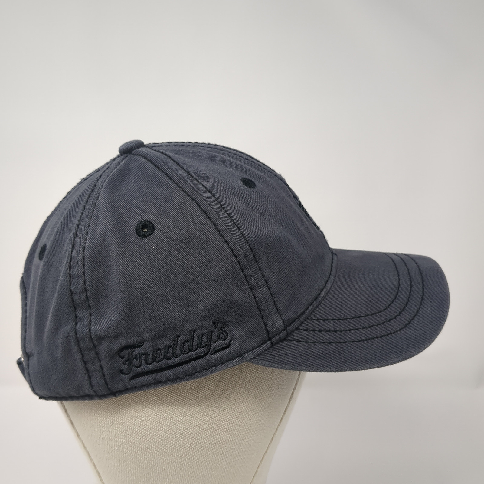 District Slideback Hat Gray One Size Embroidered … - image 4