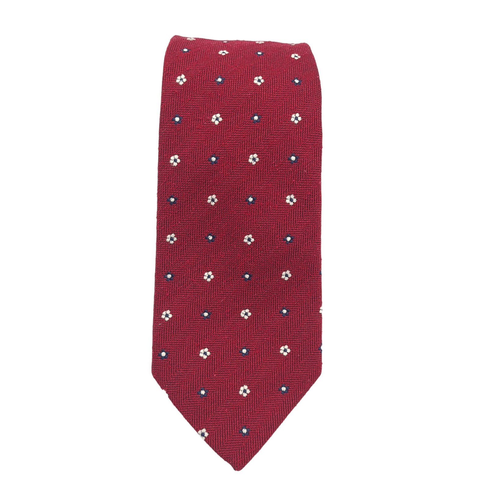 Corbata De Lujo Suitsupply Floral De Algodón Y Seda Roja Hecha En Italia Xt6