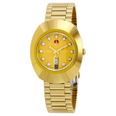 Rado DiaStar Original Jubile Gold Automatic Gold Dial Gold PVD Men's Watch