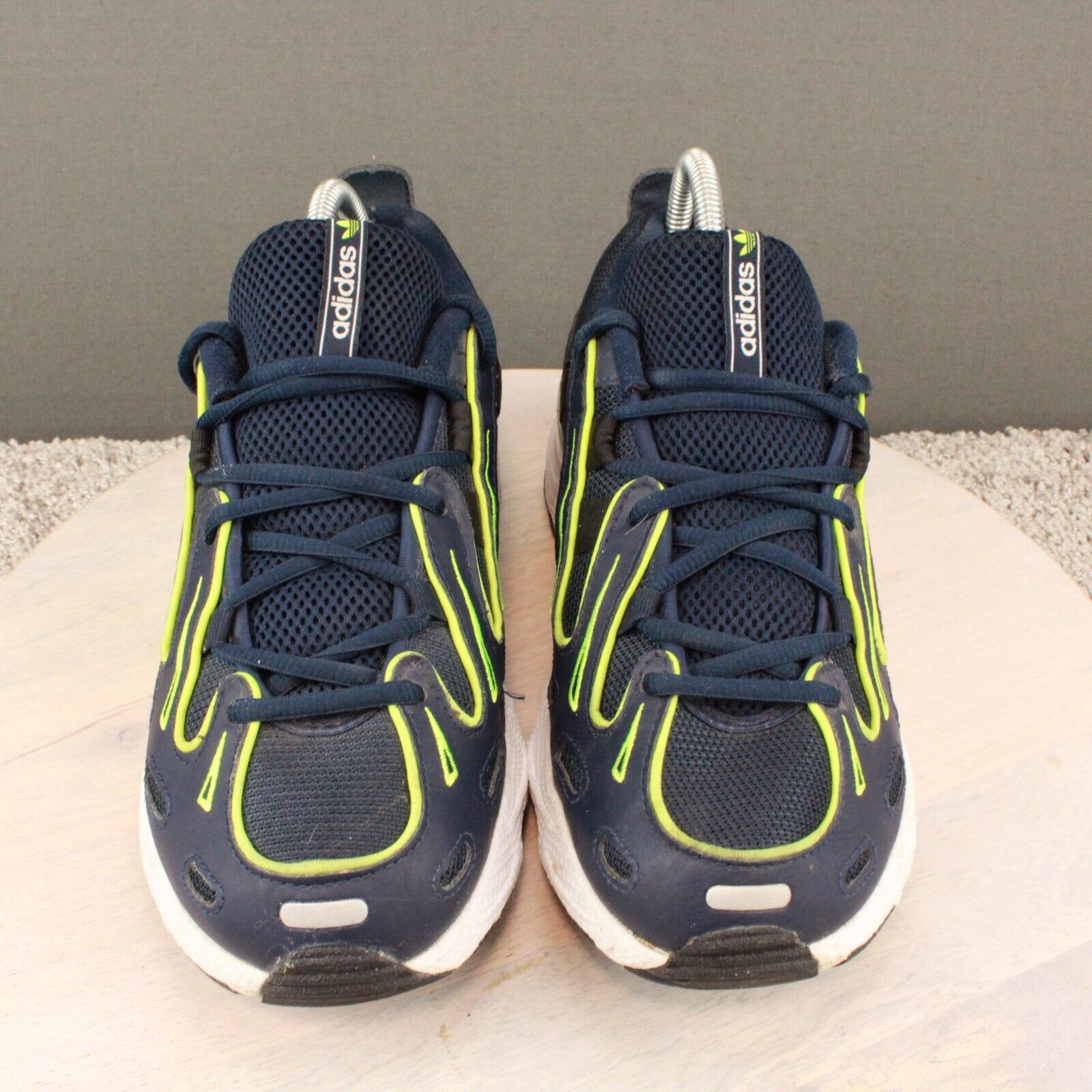 Adidas EQT Gazelle Sneakers Mens 8.5 Navy Neon Ye… - image 4