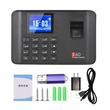 1-Intelligent Biometric Fingerprint Password Attendance Machine Time Clock ZERE