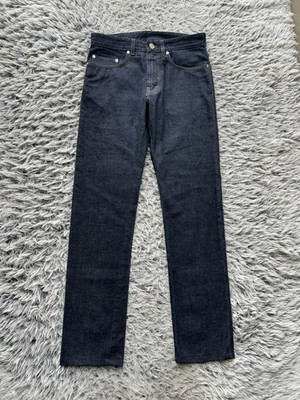 Brioni Jeans Mens 32 Blue Maiella Straight Leg Denim Italy Luxury Dark Wash