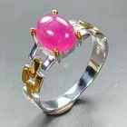 Vintage ring Ruby Ring 925 Sterling Silver Size 7 /R468760