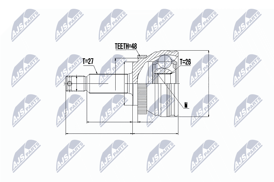N.T.Y. NPZ-HY-506.NTY Joint Kit, drive shaft for HYUNDAI