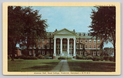 Hood College Alumnae Hall Frederick MD Postcard Dextone Kodachrome C.H. Ruth