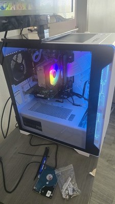 White Custom PC Build AMD Ryzen 5 5500 16GB RAM 1.5 TB HDD Windows 11