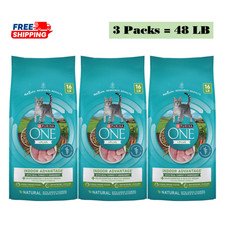 3 Pack, Purina ONE® +Plus Indoor Advantage Adult Cat Dry Food - 16 LB 1.51 per pound
