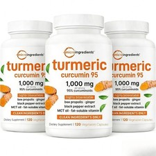 1-3PACK High Absorption Turmeric Curcumin 100...