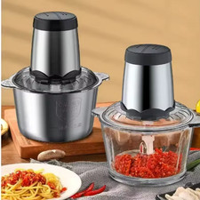 Tritatutto Tritacarne Frullatore Mixer ciotola in acciaio o vetro 3L 400W
